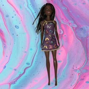 Barbie doll in butterfly dress (as is)